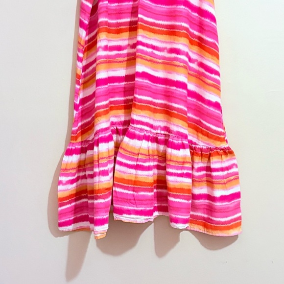 Joe Fresh Pink & Orange Tie Dye Striped Drop Waist Sheath Dress – Size 1X GUC - Picture 4 of 11